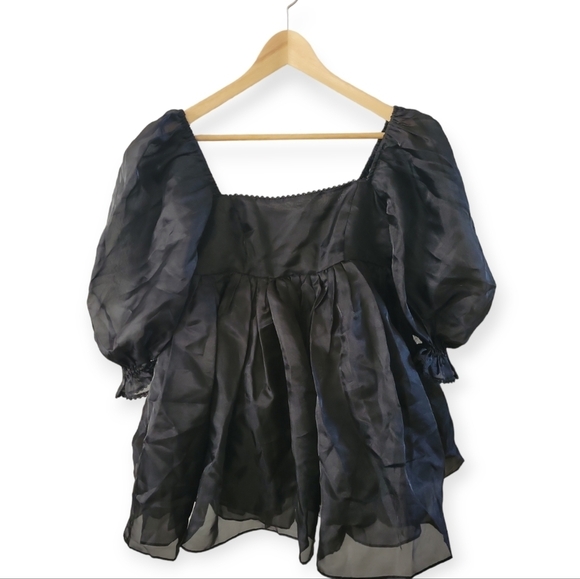 Selkie Puff Dress in Caviar S NWT FLAWED - Picture 6 of 15